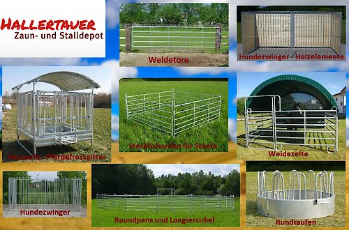 Weidebedarf und Stalleinrichtungen vom Hallertauer Zaun und Stalldepot