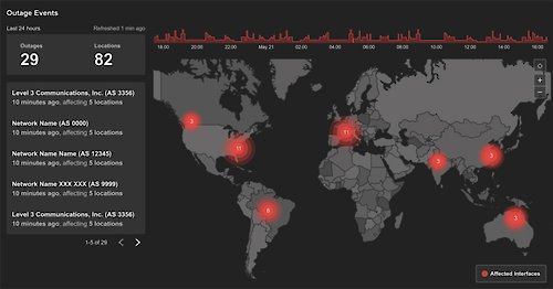 Weltweite Nutzung des Internets steigt:   ThousandEyes veröffentlicht interaktive globale Live-Karte zur Visualisierung von Internetausfällen