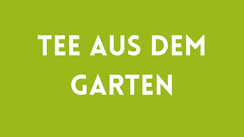 Der hilfreiche Tee aus dem eigenen Garten