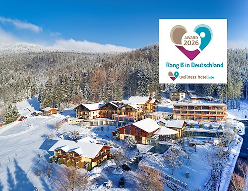 Gewinner Platz 6 Wellnesshotel Award 2026 Wellnesshotel Riedlberg im Bayerischen Wald