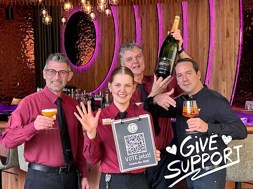 Bar Team im i-Dipferl unserer Bar im Wellnesshotel Riedlberg im Bayerischen Wald