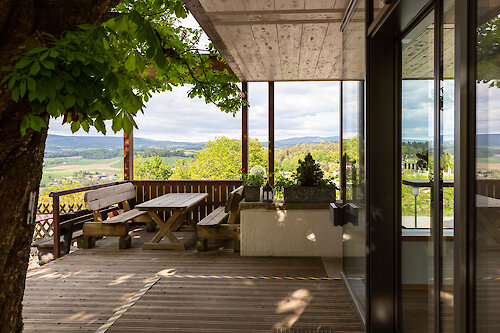 Außenansicht Biergarten Gottinger, Waldkirchen
